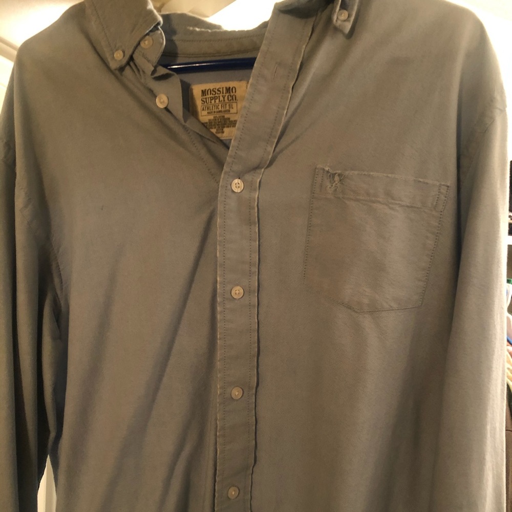 Mossimo blue large button down shirt